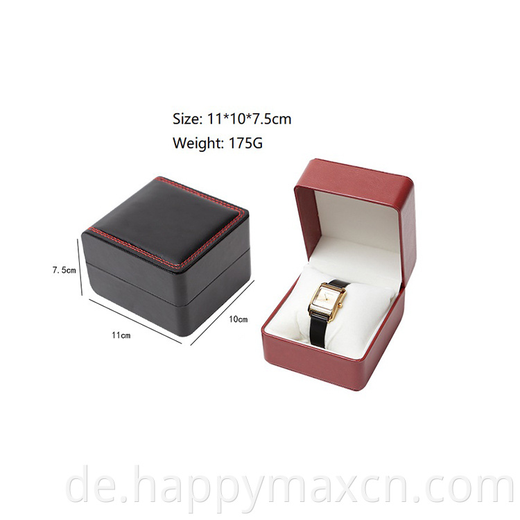 Benutzerdefinierte Logo Hochwertiges PU -Material Display -Box Verpackung Geschenkbox Uhren -Watchbox -Recycling -Schmuckverpackung